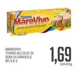 Supermercati Piccolo Tonno MareVivo all'olio di semi di girasole offerta