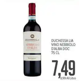 Supermercati Piccolo Duchessa Lia Nebbiolo d'Alba offerta