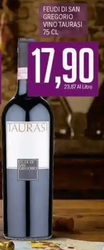 Supermercati Piccolo Feudi di San Gregorio Vino Taurasi offerta
