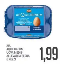 Supermercati Piccolo AIA AQUILIBRIUM UOVA MEDIE ALLEVATE A TERRA offerta