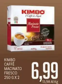 Supermercati Piccolo Kimbo caffè macinato fresco offerta
