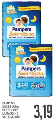 Supermercati Piccolo Pampers Sole e Luna pannolini/mutandino offerta