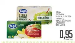 Supermercati Piccolo Yoga Optimum succhi di frutta classici senza zucchero offerta