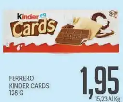 Supermercati Piccolo Ferrero Kinder Cards offerta