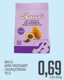 Supermercati Piccolo Bauli mini croissant cacao/crema offerta