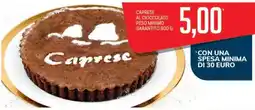 Supermercati Piccolo Caprese al cioccolato offerta