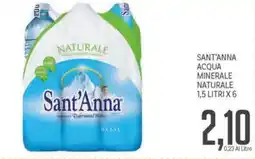 Supermercati Piccolo Acqua minerale naturale Sant'Anna offerta