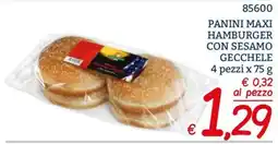 Zona Panini Maxi Hamburger con sesamo Gecchele offerta