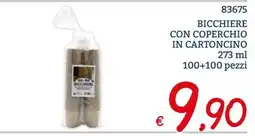 Zona Bicchiere con coperchio in cartoncino offerta
