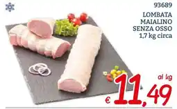 Zona Lombata maialino senza osso offerta