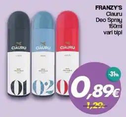 Franzy's Franzy's Ciàuru Deo Spray offerta