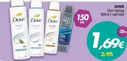 Franzy's Dove Deo Spray offerta