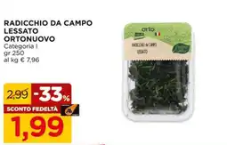 Alì Supermercati Radicchio da campo lessato Ortonuovo offerta