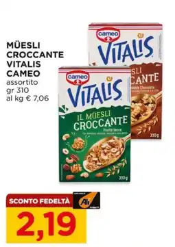 Alì Supermercati Müsli croccante Vitalis Cameo offerta