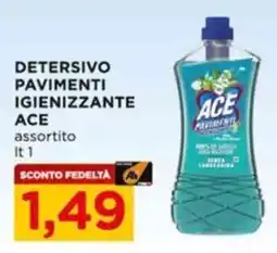 Alì Supermercati Detersivo pavimenti igienizzante Ace assortito offerta