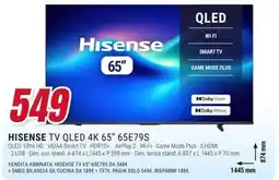 Trony Hisense TV QLED 4K 65" offerta