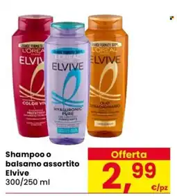 Despar Shampoo o balsamo assortito Elvive offerta
