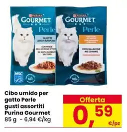 Despar Cibo umido per gatto Perle gusti assortiti Purina Gourmet offerta