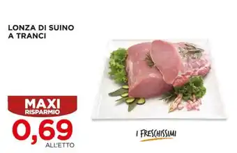 Lonza di suino a tranci