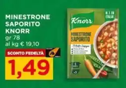 Alì Supermercati Minestrone saporito Knorr offerta