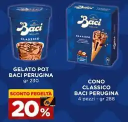 Alì Supermercati Gelato pot Baci Perugina offerta