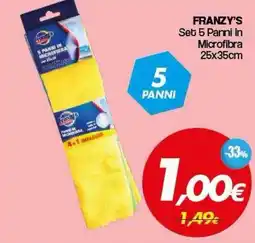 Franzy's Franzy's Set 5 Panni in Microfibra offerta