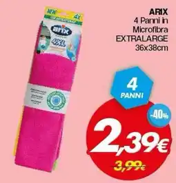 Franzy's Arix 4 Panni in Microfibra offerta