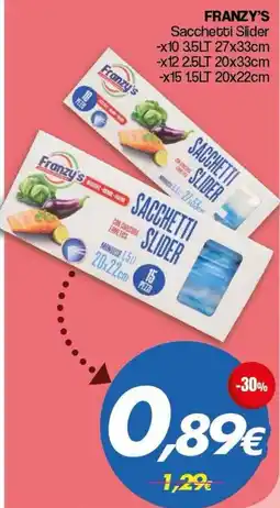 Franzy's Franzy's Sacchetti Slider offerta