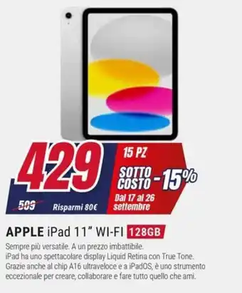 Apple iPad 11" Wi-Fi 128GB