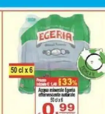 CTS Supermercati Egeria - acqua minerale naturale effervescente naturale offerta