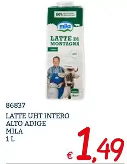 Zona Latte UHT intero alto adige mila offerta