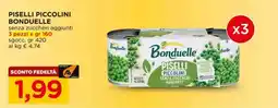 Alì Supermercati Piselli piccolini Bonduelle offerta