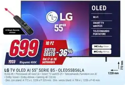 Trony LG TV OLED AI 55" SERIE B5 offerta