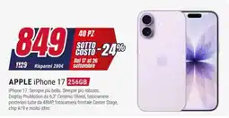 Trony Apple iPhone 17 offerta