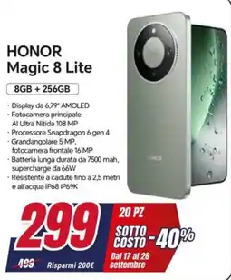 Trony Honor Magic 8 Lite offerta
