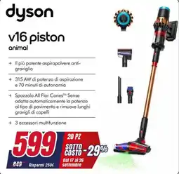 Trony Dyson v16 piston animal offerta