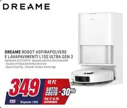 Trony Dreame robot aspirapolvere e lavapavimenti L10S Ultra Gen 3 offerta