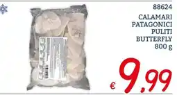 Zona Calamari patagonici puliti butterfly offerta