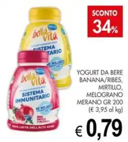 PrestoFresco Yogurt da bere Bella Vita offerta