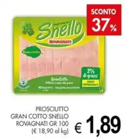 PrestoFresco Prosciutto gran cotto snello rovagnati offerta
