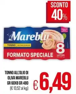 PrestoFresco Tonno all'olio di oliva Mareblu offerta