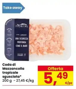 Despar Coda di Mazzancolla tropicale sgusciata offerta