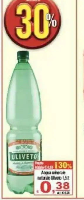 CTS Supermercati Acqua minerale naturale offerta
