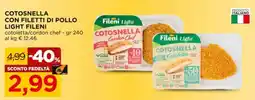 Alì Supermercati Cotosnella con filetti di pollo Light Fileni offerta