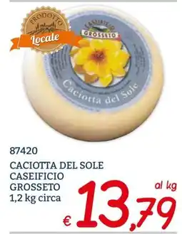 Zona Caciotta del Sole offerta
