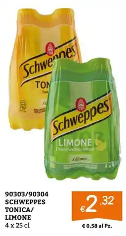 Zona Schweppes Tonica/Limone offerta