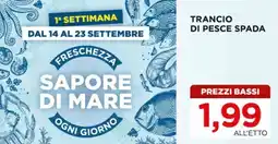 Alì Supermercati Trancio di pesce spada offerta