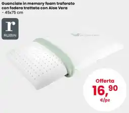 Interspar Guanciale in memory foam traforato con fodera trattata con Aloe Vera offerta
