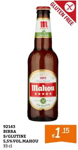 Zona Birra s/glutine mahou offerta