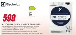 Trony Electrolux asciugatrice EW6HA19G offerta